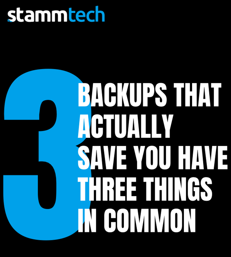 <span> Backups That Actually Save You in a Ransomware Week </span>